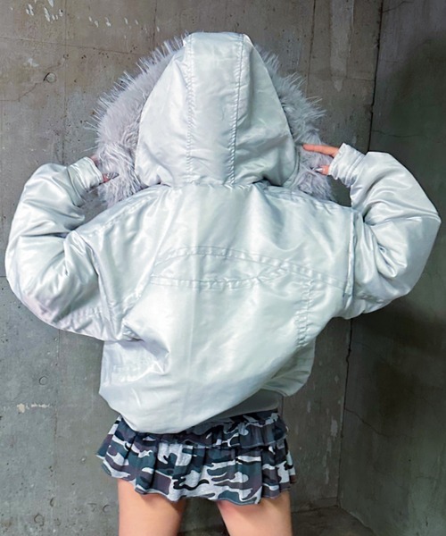 A'GEM/9 × .kom 『A'gem/エージェム』ファーフードMA1（MA-1）｜A'gem