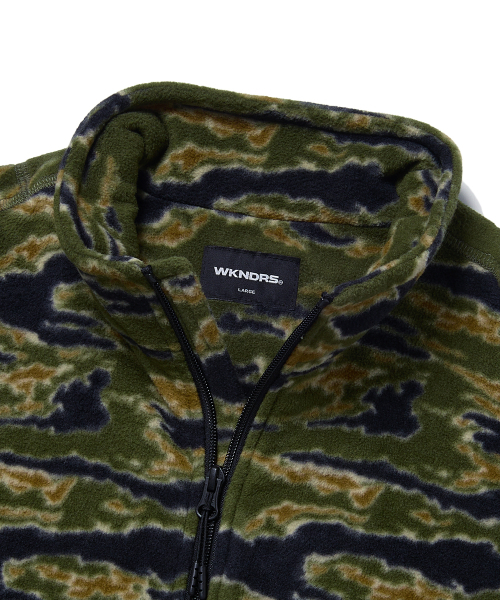 WKNDRS（ウィーキャンドース）の「CAMO FLEECE ZIPUP JK (CAMO)（その他アウター・レディース・その他・MEDIUM/LARGE/X-LARGE）」の3枚目の写真