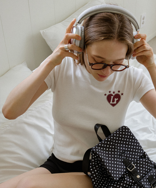 LETERIE(レテリー)の「LR NUMBER POINT T-SHIRT_WHITE(Tシャツ/カットソー・レディース・ホワイト・FREE)」の5枚目の写真