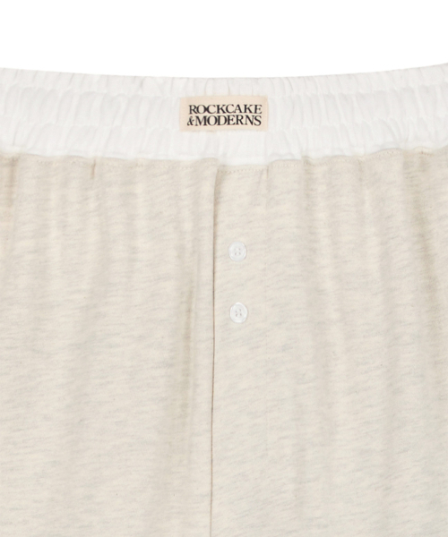 ROCKCAKE(ロックケーキ)の「Waist Layerd 2way Jogger - Oatmeal(スウェットパンツ・レディース・その他・SMALL/X-SMALL)」の4枚目の写真