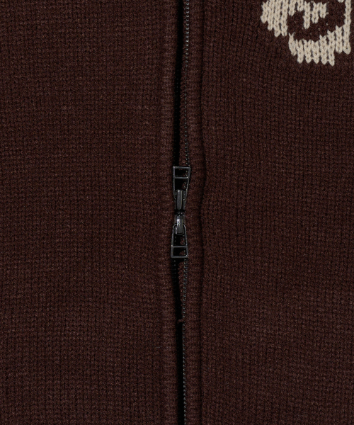 AECA（エイカ）の「AECA RAGLAN COLOR BLOCK ZIP UP KNIT-BROWN（ニット/セーター・メンズ・その他・LARGE/MEDIUM/SMALL）」の9枚目の写真