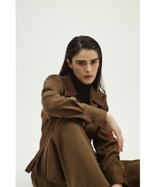 Open collar slim SH JK オープンカラースリムシャツジャケット