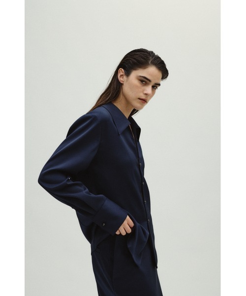 RIM.ARK（リムアーク）の「Open collar slim SH JK オープンカラー