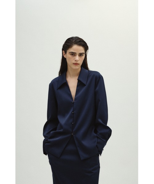 RIM.ARK（リムアーク）の「Open collar slim SH JK オープンカラー