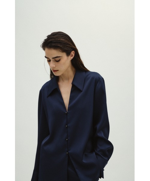 Open collar slim SH JK オープンカラースリムシャツジャケット