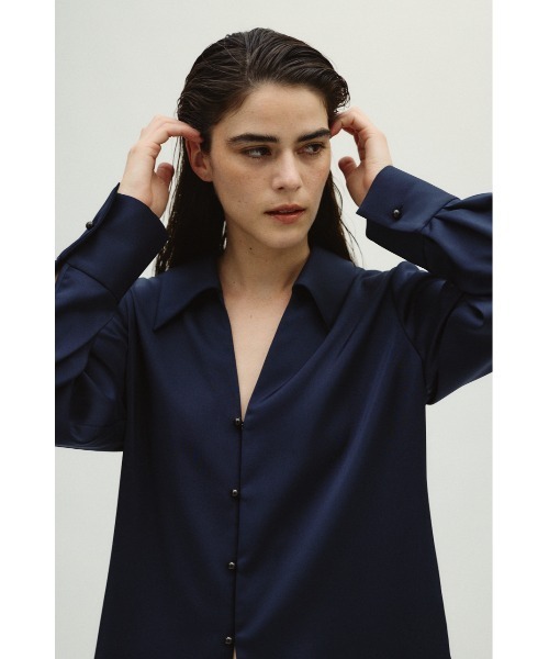 新品未使用タグ付き　Open collar slim SH JK Open collar slim SH JK オープンカラースリムシャツジャケット