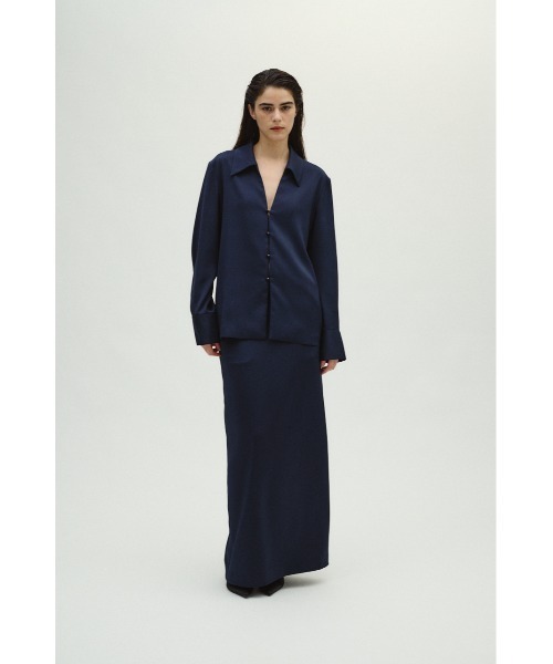 Open collar slim SH JK オープンカラースリムシャツジャケット