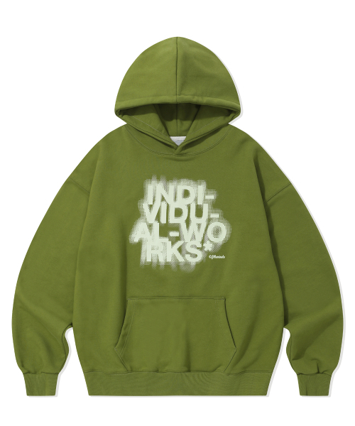 F.ILLUMINATE(フィルミネイト)の「ブラーエフェクトロゴフードパーカー-グリーン(パーカー・レディース・その他・SMALL/MEDIUM/LARGE)」の1枚目の写真