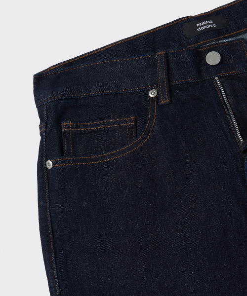 MUSINSA STANDARD（ムシンサスタンダード）の「ストレートデニムパンツ [ディープインディゴ]（デニムパンツ・メンズ・その他・38/36/34/32/30/31/33/26/27/28/29/40）」の6枚目の写真