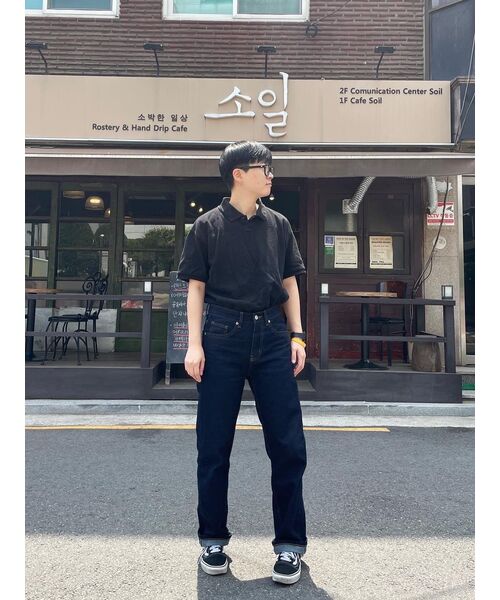 MUSINSA STANDARD（ムシンサスタンダード）の「ストレートデニムパンツ [ディープインディゴ]（デニムパンツ・メンズ・その他・38/36/34/32/30/31/33/26/27/28/29/40）」の14枚目の写真