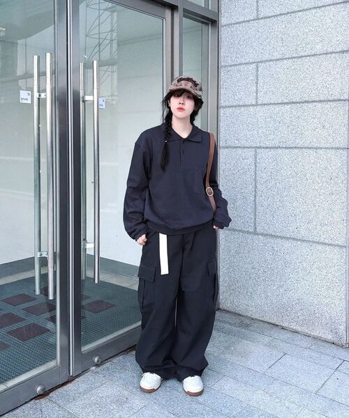 XERO（ゼロ）の「コアクロップカラーTシャツ[チャコール]（ポロシャツ・レディース・その他・MEDIUM/LARGE）」の5枚目の写真
