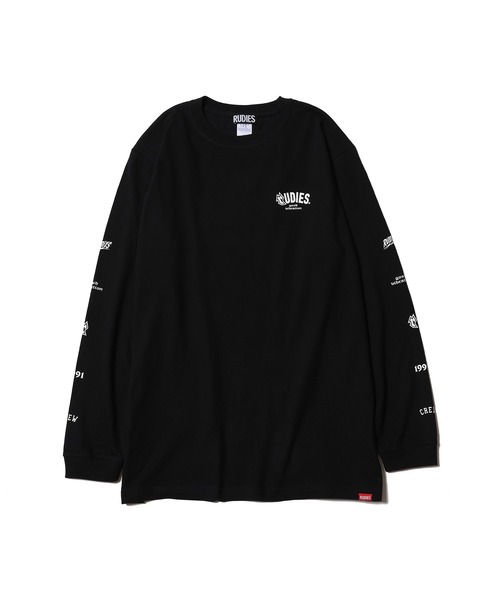 RUDIE'S(ルーディーズ)の「DIVISION LS TEE(Tシャツ/カットソー・メンズ・ブラック/ホワイト・L/XL/M)」の3枚目の写真