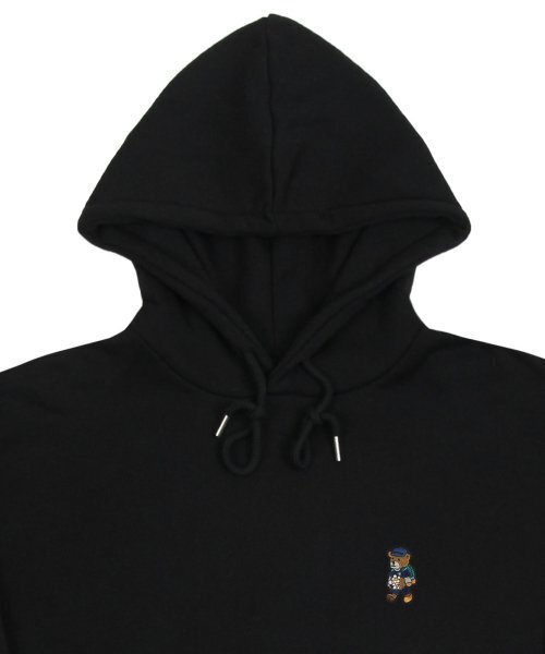 GRAVER（グレーバー）の「[UNISEX]デイジーブーケベア刺繍フードティー_ブラック（パーカー・レディース・ブラック・SMALL/MEDIUM/LARGE/X-LARGE）」の8枚目の写真