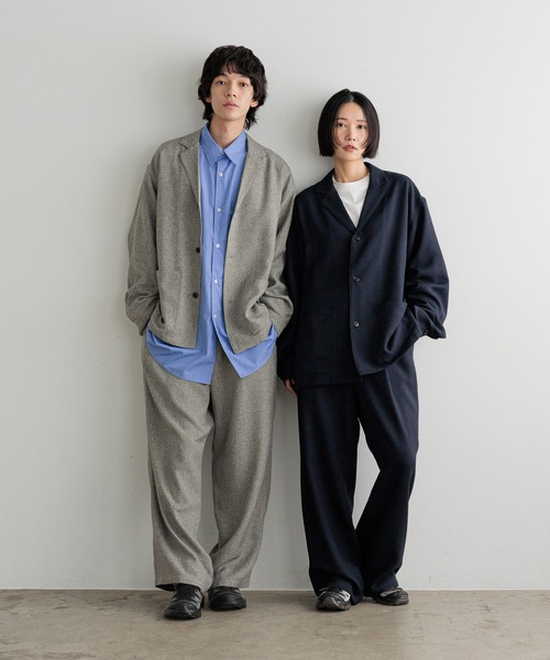 LOWRYS FARM(ローリーズファーム)の「【LFM(U)】メランジツイルパンツ 593720(その他パンツ・メンズ・ネイビー/グレー・MEDIUM/LARGE)」の3枚目の写真