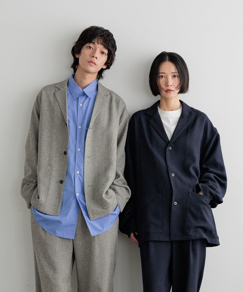 LOWRYS FARM(ローリーズファーム)の「【LFM(U)】メランジツイルパンツ 593720(その他パンツ・メンズ・ネイビー/グレー・MEDIUM/LARGE)」の4枚目の写真