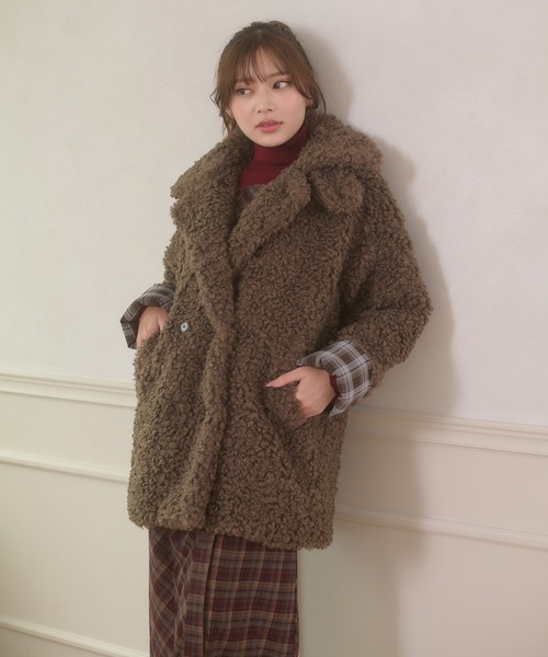 Ambre Neige（アンブルネージュ）の「poodle boa w big jacket