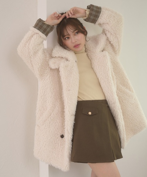 Ambre Neige（アンブルネージュ）の「poodle boa w big jacket