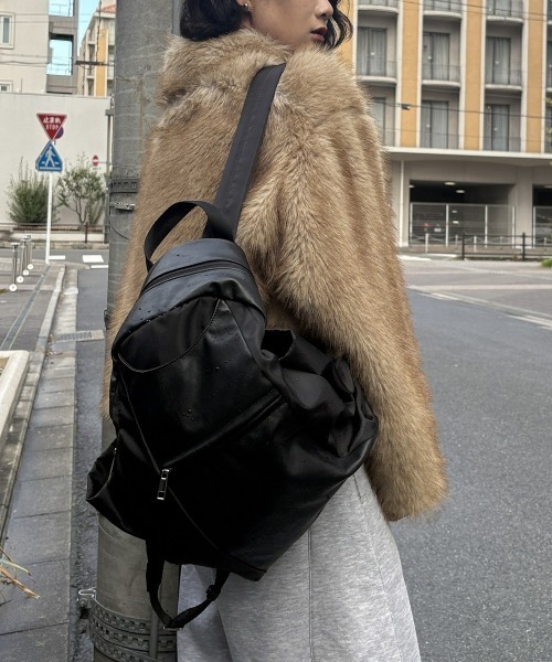 nissen（ニッセン）の「フェイクファージャケット（その他アウター・レディース・グレー/ブラウン・フリー）」の7枚目の写真