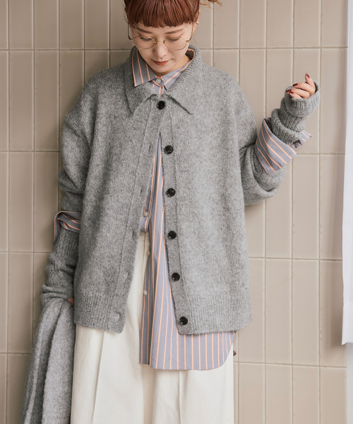 a&m アルパカミックスポロシャツニット（ニット/セーター）｜Spick