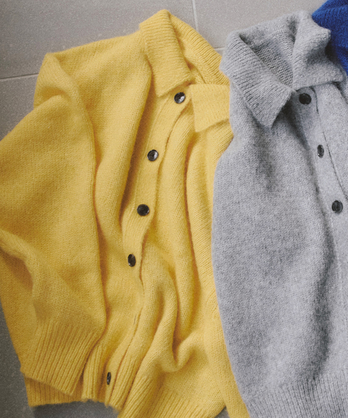 スピック＆スパン（Spick and Span）/a&m アルパカミックスポロシャツニット セール】a&m アルパカミックスポロシャツニット（ニット/セーター