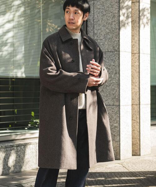 セール】ウールメルトンステンカラーコート（ステンカラーコート
