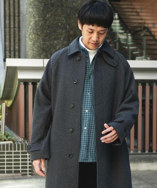 ウールメルトンステンカラーコート（ステンカラーコート）｜URBAN