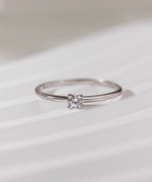 vacanza（ヴァカンザ）の「vacanza V Class(R)｜ソリティア・シルバーリング（リング）」