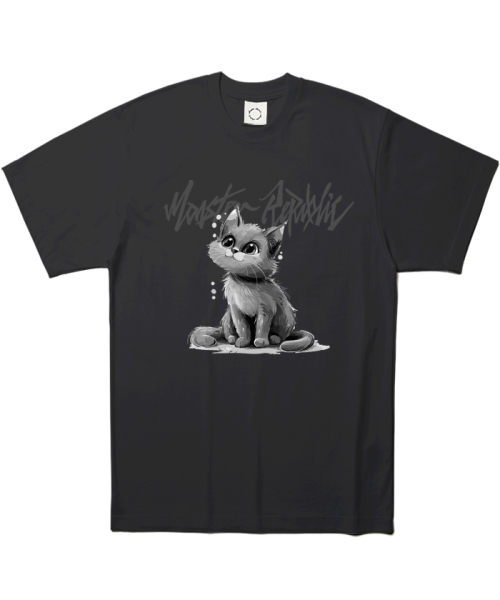MONSTER REPUBLIC（モンスターリパブリック）の「フェイマスキャット アッシュグレーTシャツ ブラック（Tシャツ/カットソー・レディース・その他・X-LARGE/LARGE/MEDIUM/SMALL）」の2枚目の写真