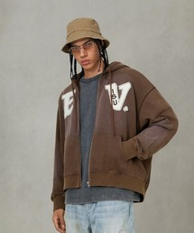 セール】【MLVINCE】ARMY ZIP HOODY / ブラック [AZH20BK]（パーカー