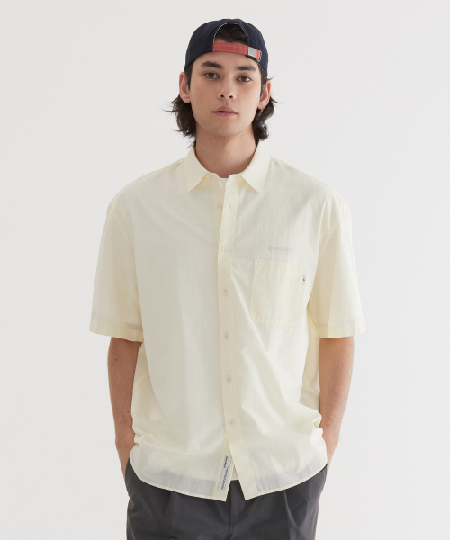 COVERNAT(カバーナット)の「組織変形ハーフシャツレモン(シャツ/ブラウス・レディース・その他・SMALL/MEDIUM/LARGE/X-LARGE)」の1枚目の写真