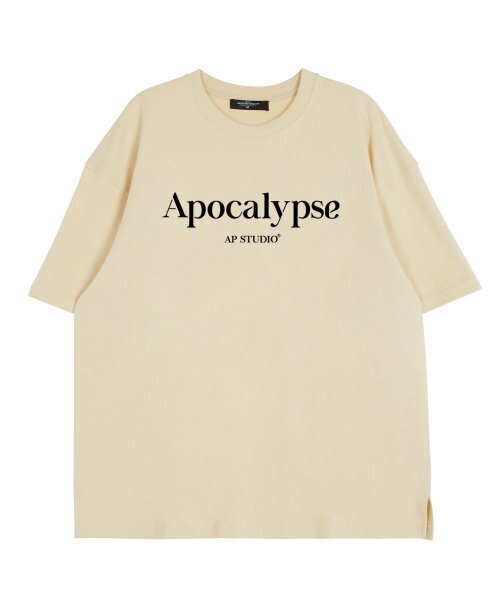 ASTRAL PROJECTION（アストラルプロジェクション）の「アポカリプスラウンドネック 15番手綿半袖Tシャツ_バター（Tシャツ/カットソー・レディース・その他・X-LARGE/XX-LARGE/LARGE）」の2枚目の写真