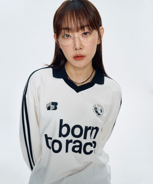 MOO(エムオーオー)の「本トラックロングスリーブフットボールジャージ - ホワイト(Tシャツ/カットソー・レディース・その他・LARGE)」の8枚目の写真