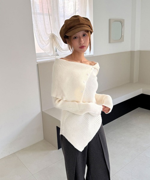 ベロア ニュースボーイ キャップ / キャスケット（キャスケット