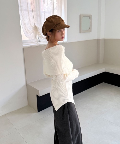 ベロア ニュースボーイ キャップ / キャスケット（キャスケット