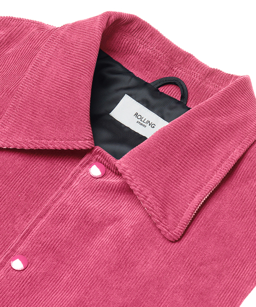ROLLINGSTUDIOS(ローリングスタジオ)の「CORDUROY VARSITY JACKET PINK(スタジャン・メンズ・その他・MEDIUM/LARGE/X-LARGE/SMALL)」の3枚目の写真