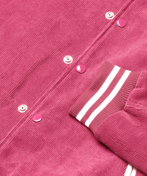 ROLLINGSTUDIOS(ローリングスタジオ)の「CORDUROY VARSITY JACKET PINK(スタジャン・メンズ・その他・MEDIUM/LARGE/X-LARGE/SMALL)」の5枚目の写真