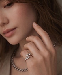 Karlas | OKKO 5ストーン ピンキーフリーリング シルバー925 指輪 NO1997(リング)