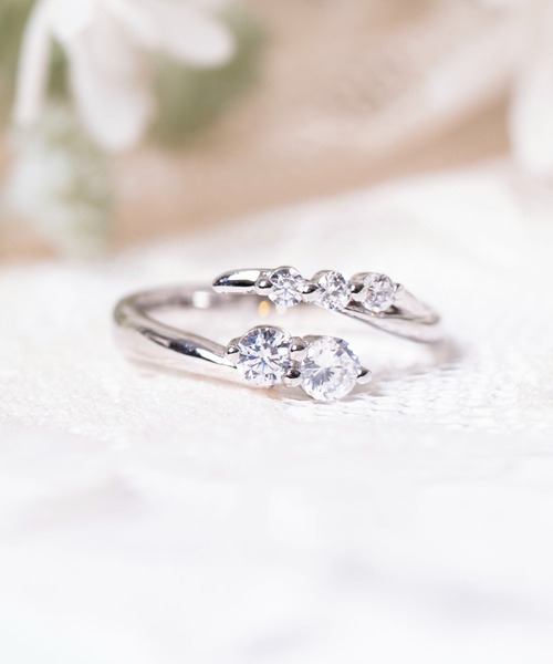 Karlas（カルラス）の「OKKO 5ストーン ピンキーフリーリング シルバー925 指輪 NO1997（リング・レディース・シルバー・FREE）」の4枚目の写真