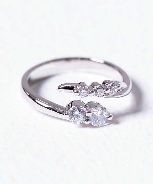 Karlas（カルラス）の「OKKO 5ストーン ピンキーフリーリング シルバー925 指輪 NO1997（リング・レディース・シルバー・FREE）」の5枚目の写真