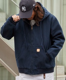 Duck-Weave Full-Zip Blouson Parka / ダックコットン キルティングライナー フルジップフーデッドブルゾン