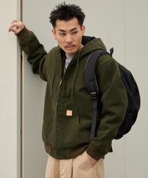 ALL RUNS（オールランズ）の「Duck-Weave Full-Zip Blouson Parka / ダックコットン キルティングライナー フルジップフーデッドブルゾン（ブルゾン）」