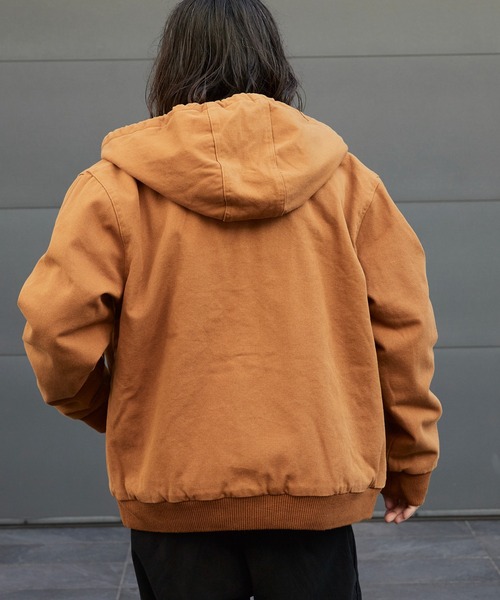 ALL RUNS(オールランズ)の「Duck-Weave Full-Zip Blouson Parka / ダックコットン キルティングライナー フルジップフーデッドブルゾン(ブルゾン・メンズ・オリーブ/ネイビー/ブラウン・M/L)」の5枚目の写真