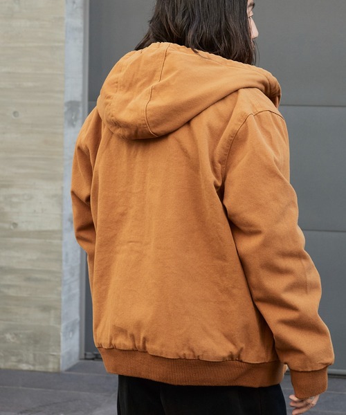 ALL RUNS(オールランズ)の「Duck-Weave Full-Zip Blouson Parka / ダックコットン キルティングライナー フルジップフーデッドブルゾン(ブルゾン・メンズ・オリーブ/ネイビー/ブラウン・M/L)」の6枚目の写真