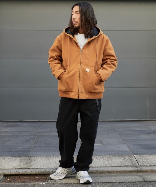 ALL RUNS(オールランズ)の「Duck-Weave Full-Zip Blouson Parka / ダックコットン キルティングライナー フルジップフーデッドブルゾン(ブルゾン・メンズ・オリーブ/ネイビー/ブラウン・M/L)」の8枚目の写真