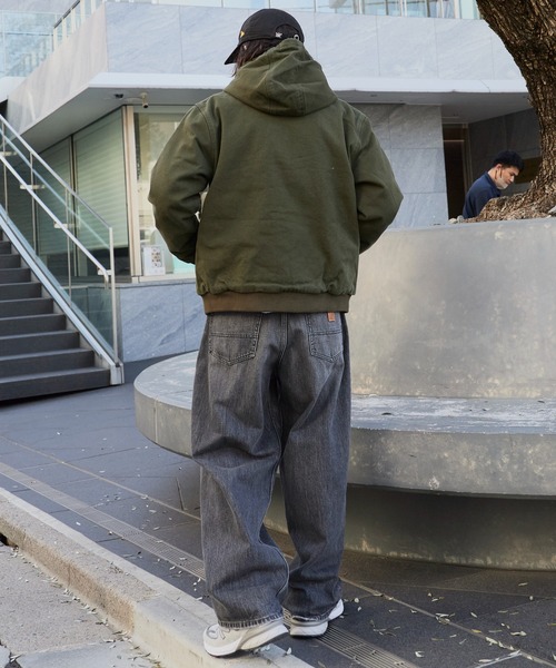 ALL RUNS(オールランズ)の「Duck-Weave Full-Zip Blouson Parka / ダックコットン キルティングライナー フルジップフーデッドブルゾン(ブルゾン・メンズ・オリーブ/ネイビー/ブラウン・M/L)」の11枚目の写真