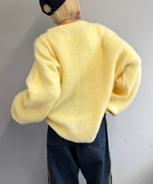 w closet（ダブルクローゼット）の「シャギーDOGニット（ニット/セーター・レディース・グレー/イエロー/ブルー・FREE）」の20枚目の写真