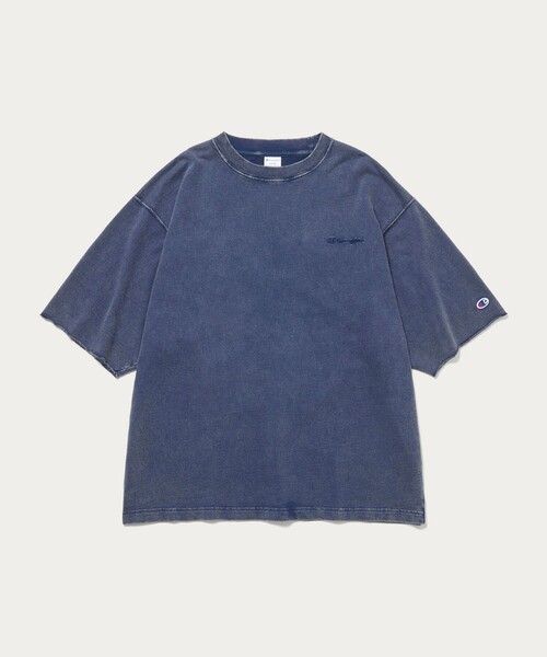 別注】＜Champion＞フェード クルーネック 半袖 スウェット