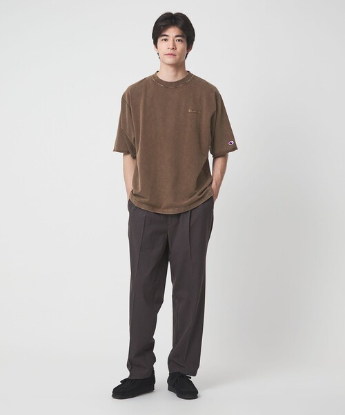 Champion(チャンピオン)の「【別注】<Champion>フェード クルーネック 半袖 スウェット(スウェット・メンズ・ブラック/ダークブラウン/ネイビー・M/L/XL)」の22枚目の写真