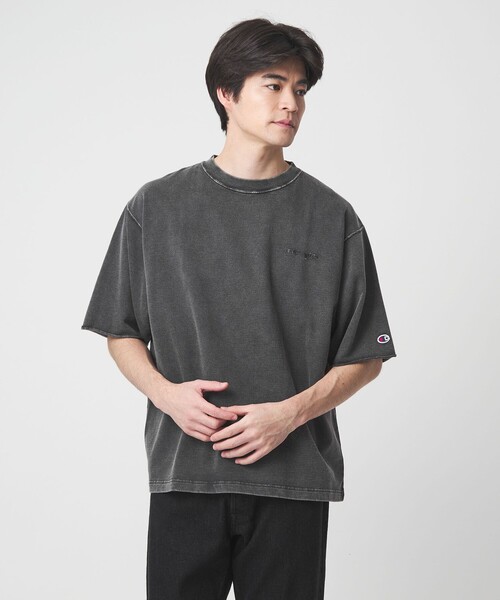Champion(チャンピオン)の「【別注】<Champion>フェード クルーネック 半袖 スウェット(スウェット・メンズ・ブラック/ダークブラウン/ネイビー・M/L/XL)」の21枚目の写真