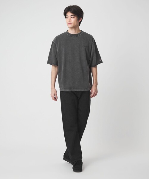 Champion(チャンピオン)の「【別注】<Champion>フェード クルーネック 半袖 スウェット(スウェット・メンズ・ブラック/ダークブラウン/ネイビー・M/L/XL)」の20枚目の写真